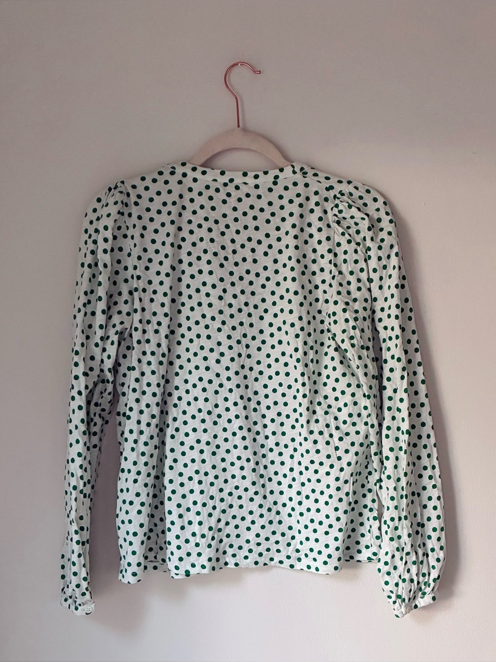 Boden Marina Spot Jersey Shirt Green White - Picture 3 of 4